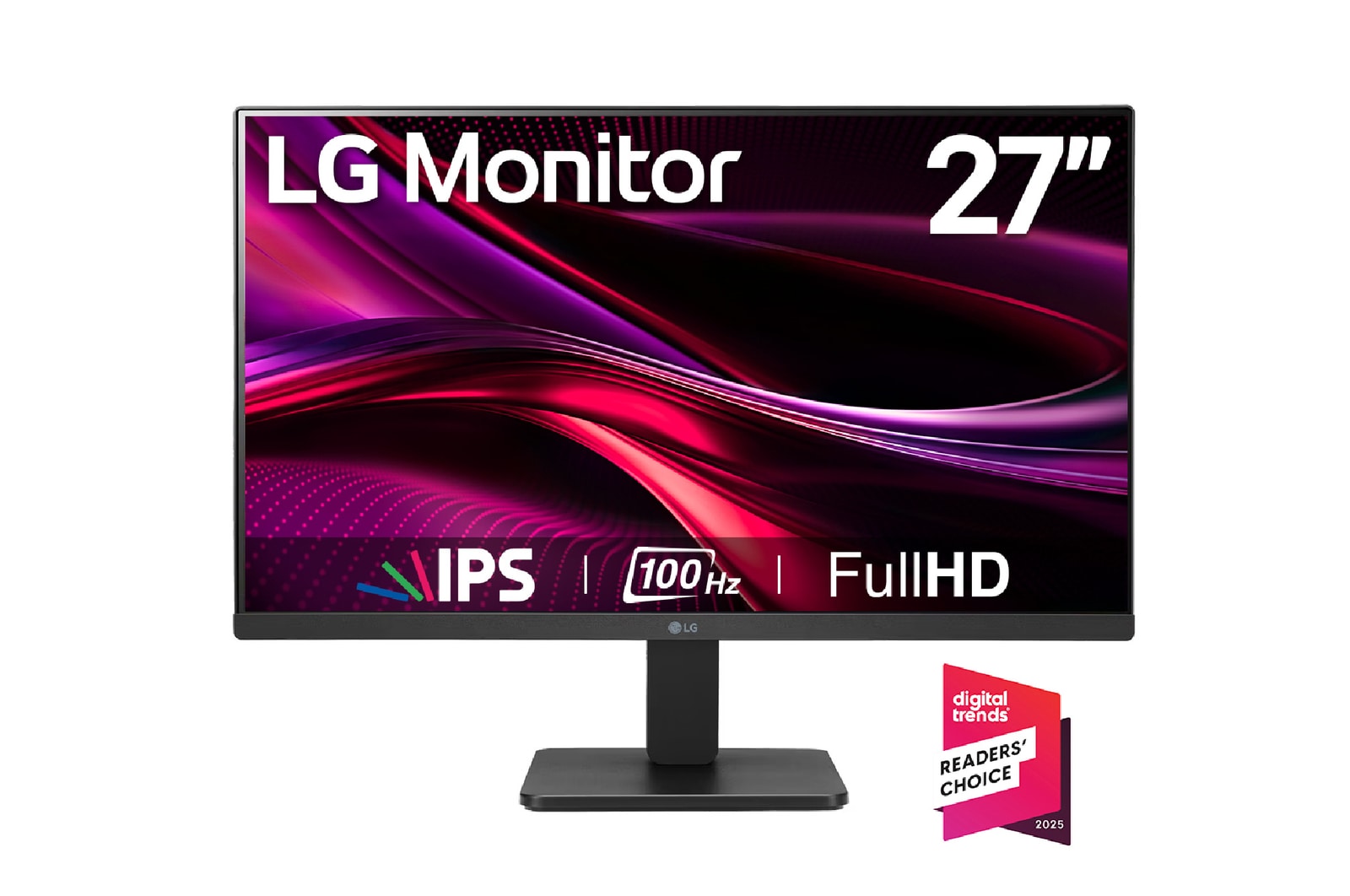 Vista frontal de Monitor IPS 27 Pulgadas FHD para mejorar tu productividad con 100 Hz 27MR400-B